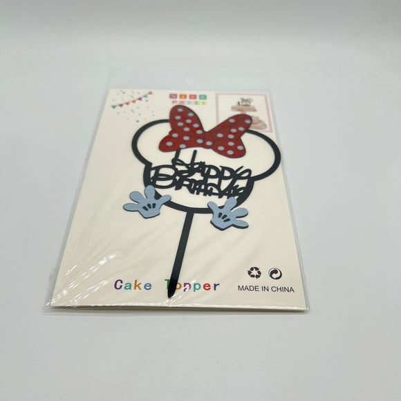 Minnie Red Bow NP Topper - HBD 20271