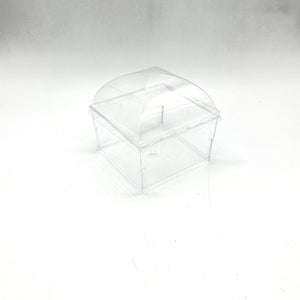 Square Shallow Dessert Cup with Lid