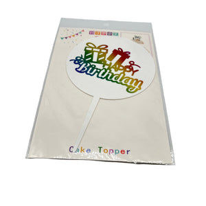 Colour Gift White NP Topper - HBD 20260
