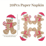 Gingerbread Man Serviette 20pcs