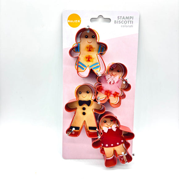 Ginger bread man cookie cutters set of 4 