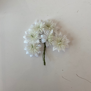 Glitter White Flower Bundle