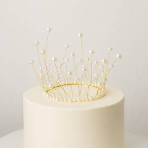 Gold Pearl Crown 11.5cm