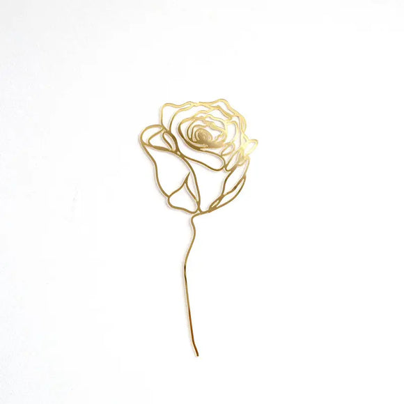 Gold Acrylic Flower #3
