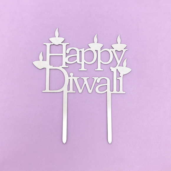 Silver NP Topper - Happy Diwali