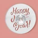 Happy New Year Acrylic 5cm Stamp Style 1
