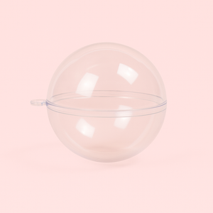 Hard Plastic Sphere 2 Parts 80mm
