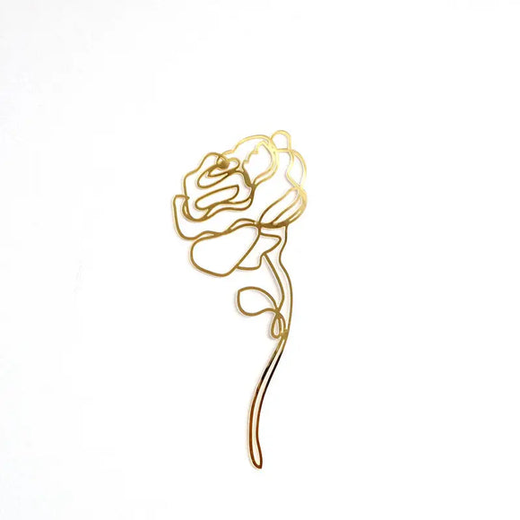 Gold Acrylic Flower #4