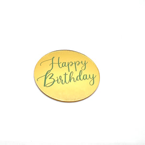 #1 HBD Gold Disc 5cm