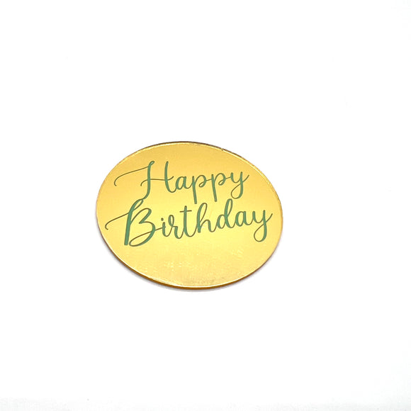#1 HBD Gold Disc 5cm
