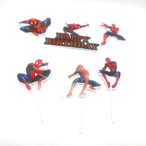NP Paper Toppers-  Spider #2 6pcs