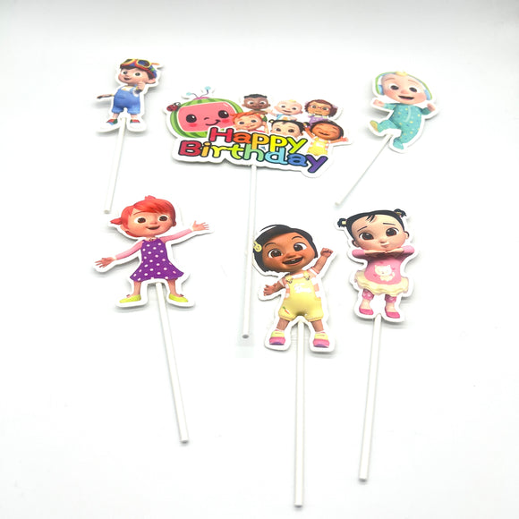 NP Paper Toppers-  Cocomelon 6pcs