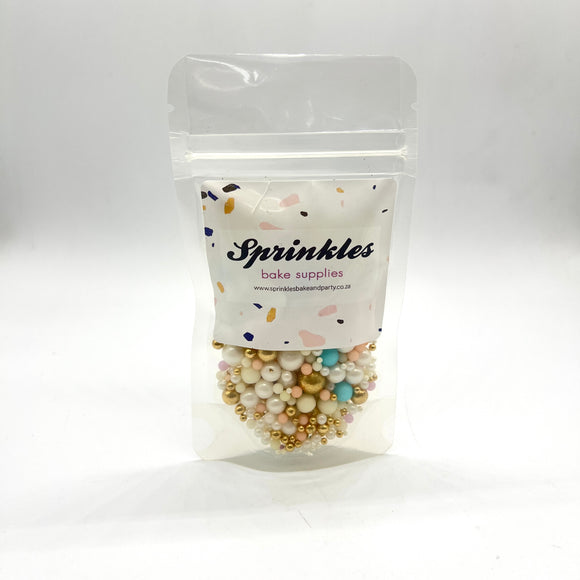 Pastel Gold Mixed Pearls 50g