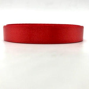 Red Satin Ribbon Roll 12mm