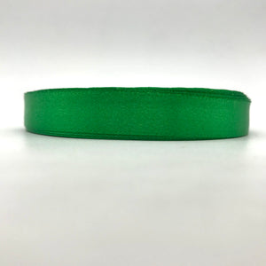 Green Satin Ribbon Roll 12mm