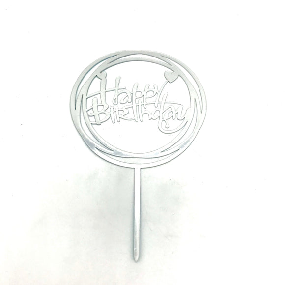 Silver NP Topper - HBD 2393
