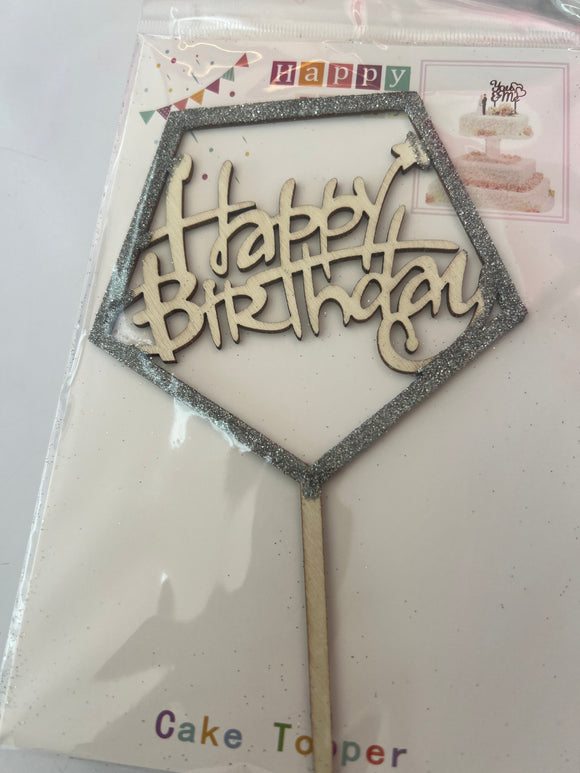 Silver Glitter Topper Star 11cm