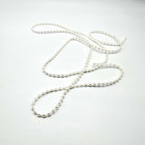 Pearls Thin on String 1m