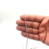 Silver Thin Diamante on String 1m
