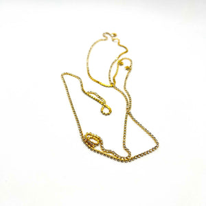 Gold Thin Diamante on String 1m