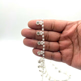 Pearls and Diamante on String 1m