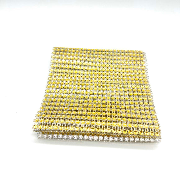 Gold Diamante Strip 1m