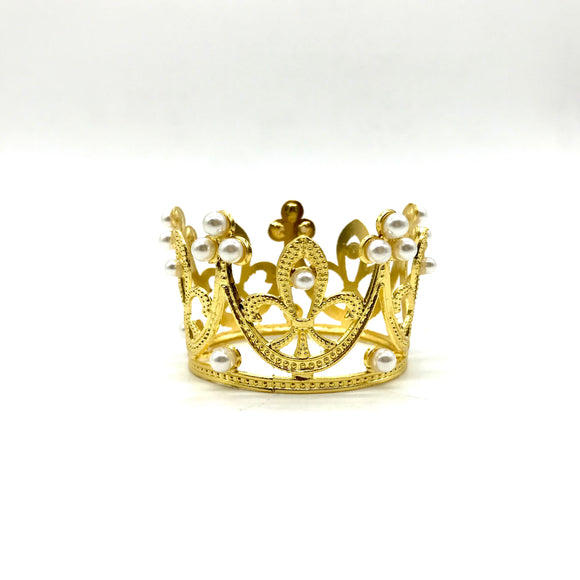 Mini Crown Gold with Pearls