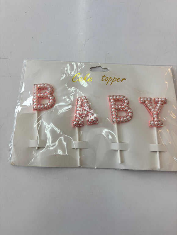 Pink BABY Topper 4pcs