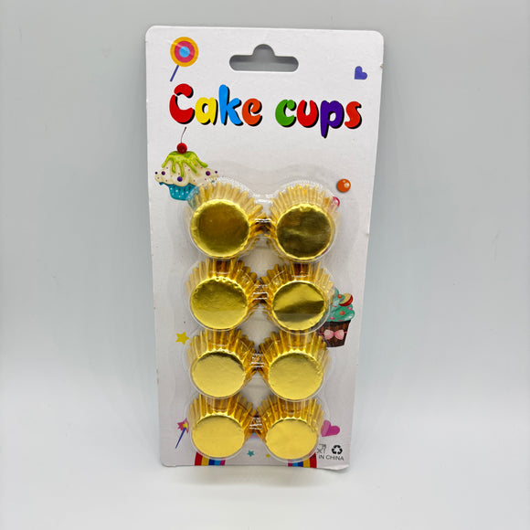 Gold mini cake cups 120pcs