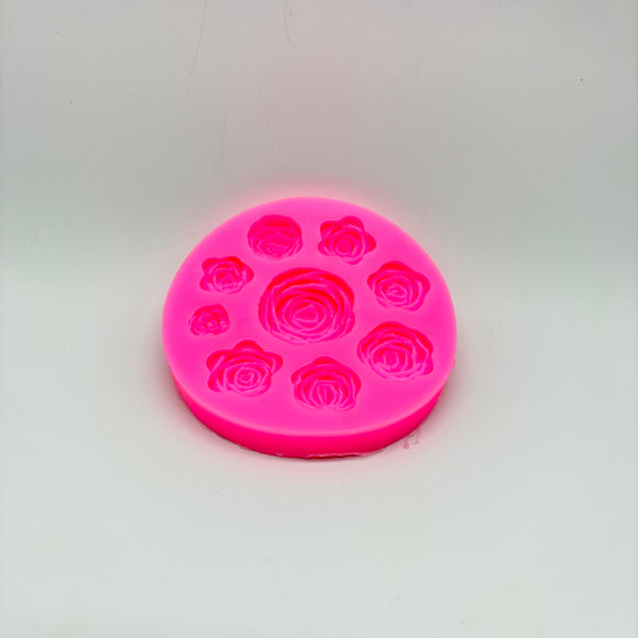 Silicone Rose Mould 9 Cavity