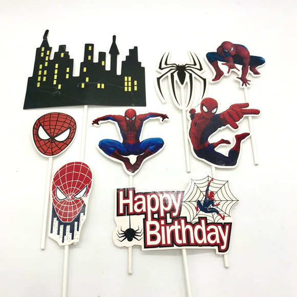 NP Paper Toppers-  Spiderman 8pcs