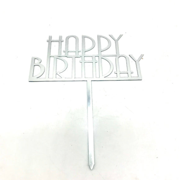 Silver NP Topper - HBD 2394