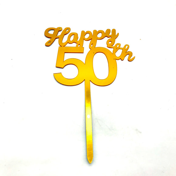 Gold NP Topper - HBD 50th