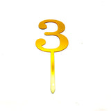 Gold Party Number Topper