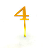Gold Party Number Topper
