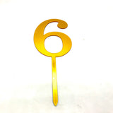 Gold Party Number Topper