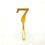 Gold Party Number Topper