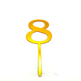 Gold Party Number Topper