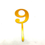 Gold Party Number Topper