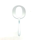 Silver Happy Party Number Toppers