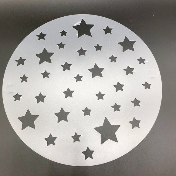 Stars Stencil Round 23cm Style 9