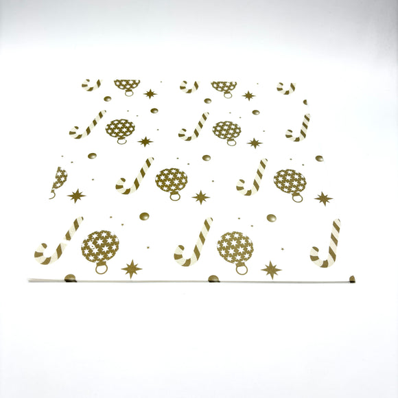 Greaseproof 20cmx20cm Golden Festive 20pcs