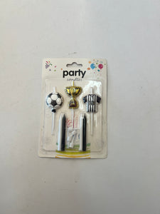 Soccer Themed Candle Set 7pcs