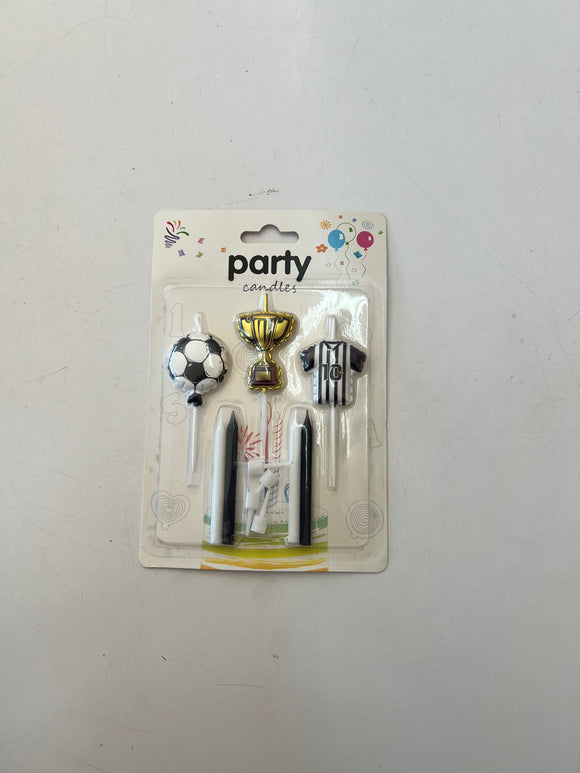 Soccer Themed Candle Set 7pcs