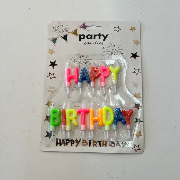 Happy Birthday Letter Candles