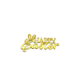Gold “Happy Easter” Cake Charm – 7 x 4.5cm