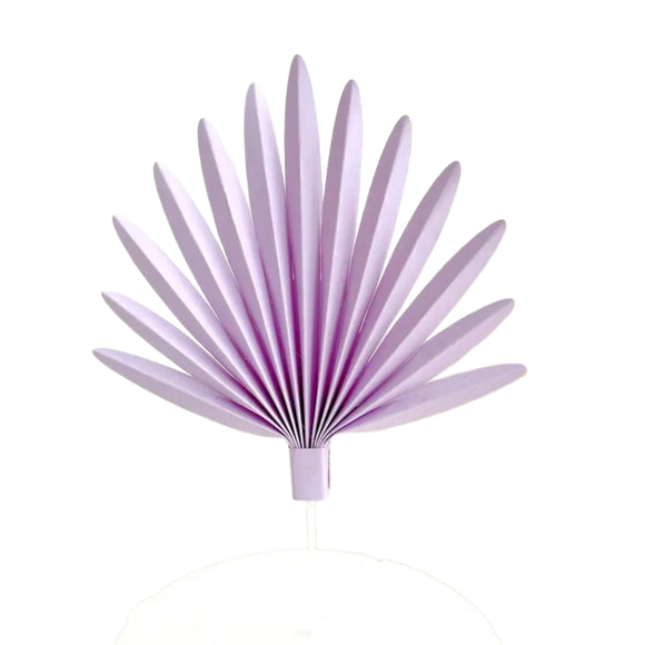 Palm Fan Leaf Paper Topper Purple