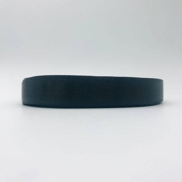 Black Satin Ribbon Roll 15mm