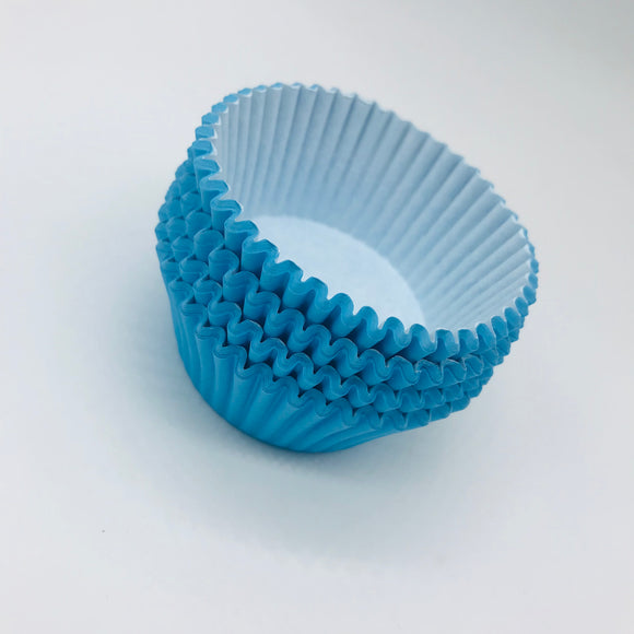Sky Blue Baking Paper Cups 100pcs