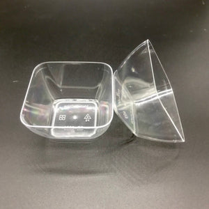 Square Mini Dessert Cup 6's No Lid
